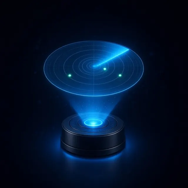 Holographic illustration of the AI assessment